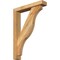Ekena Millwork Funston Block Rough Sawn Bracket w/ Offset Brace, Western Red Cedar, 4"W x 20"D x 28"H BKT0402X20X28FST05RWR - alternate 1